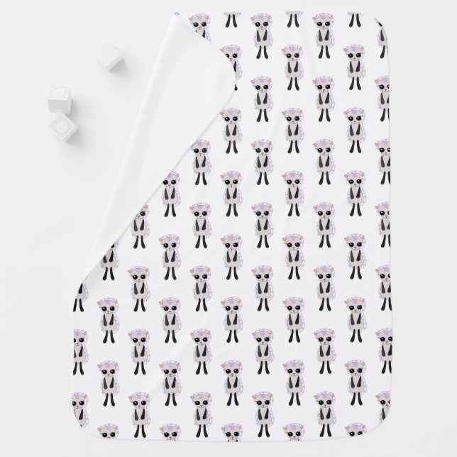 Little Lamb Baby Blanket (In Situ)