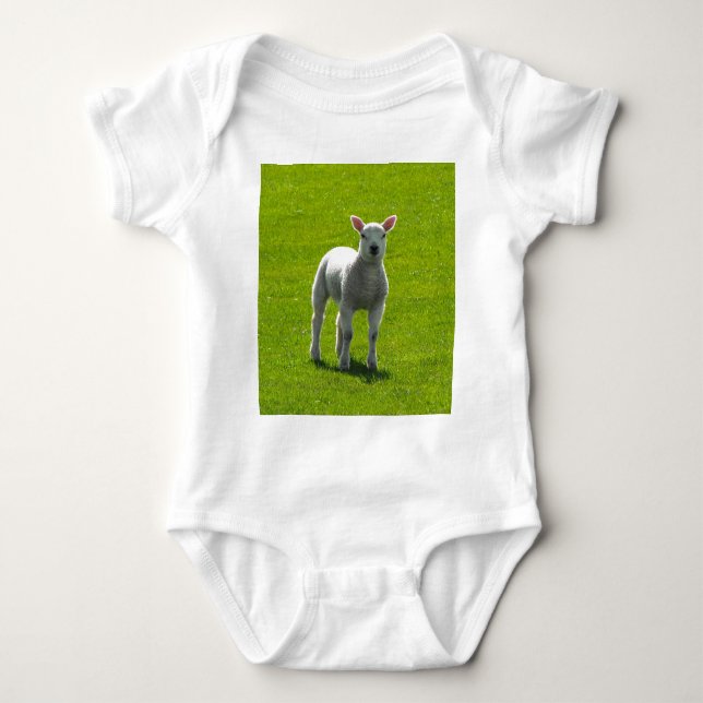 Little Lamb Baby Bodysuit (Front)