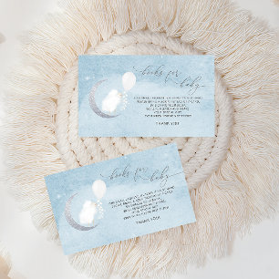 Little Lamb Baby Shower Book Request Enclosure Card