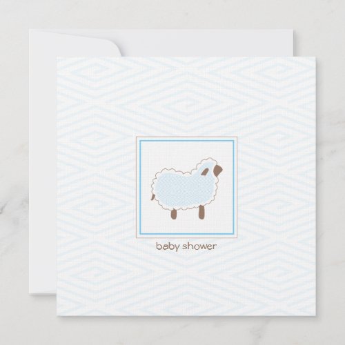 Little Lamb Baby Shower Invitation