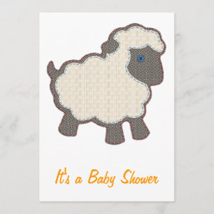 Little Lamb Baby Shower Invitation