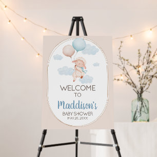 Little Lamb Baby Shower Welcome Sign