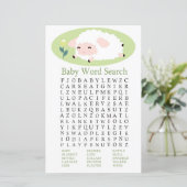Little lamb Baby Shower Word Search Game (Standing Front)