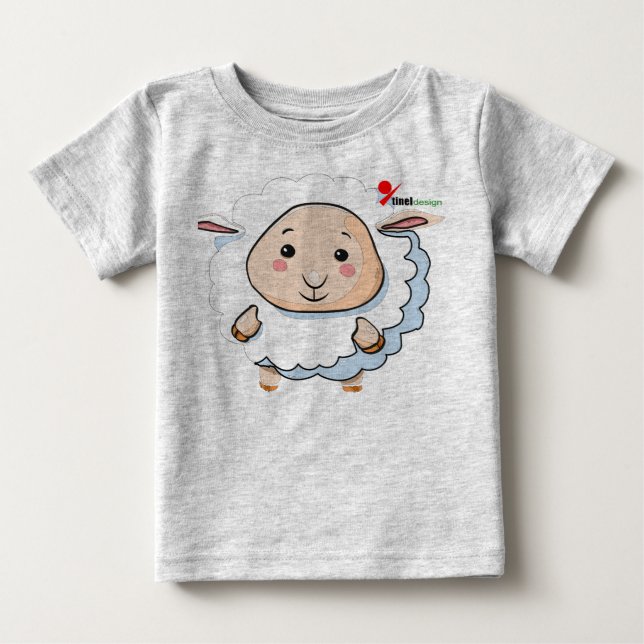 Little Lamb Baby T-Shirt  (Front)