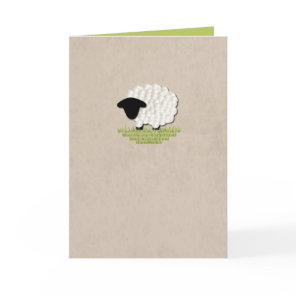 Little Lamb Blank Note Card (5 Color Options)
