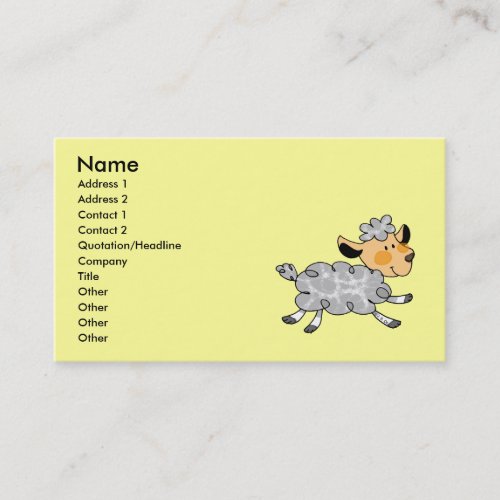 Little lamb business card
