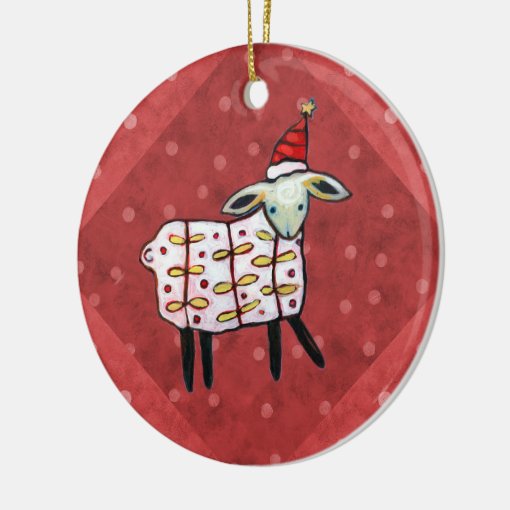Little Lamb Christmas Tree Ornament Zazzle