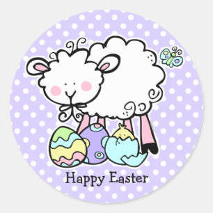 Little Lamb Easter Sticker