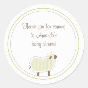 Little Lamb Favor Sticker