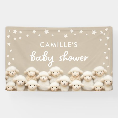 Little Lamb Gender Neutral Baby Shower Banner