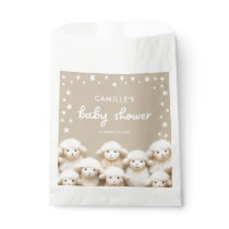 Little Lamb Gender Neutral Baby Shower Favor Bag