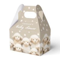 Little Lamb Gender Neutral Baby Shower Favor Boxes