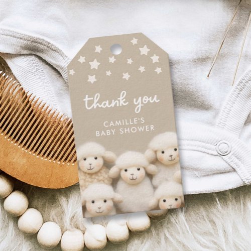 Little Lamb Gender Neutral Baby Shower Favor Tags