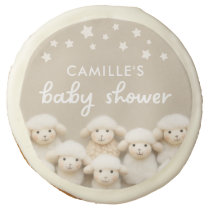 Little Lamb Gender Neutral Baby Shower Sugar Cookie