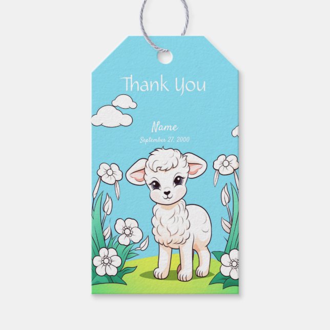 Little Lamb Gift Tag (Front)