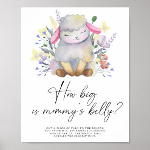 Little lamb - how big is mommy's belly game  poster