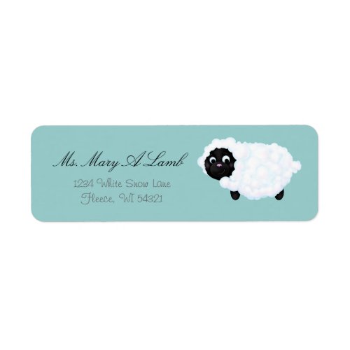 Little Lamb Personalized Return Address Labels