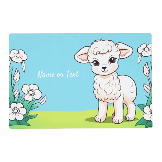 Little Lamb Placemat (Front)