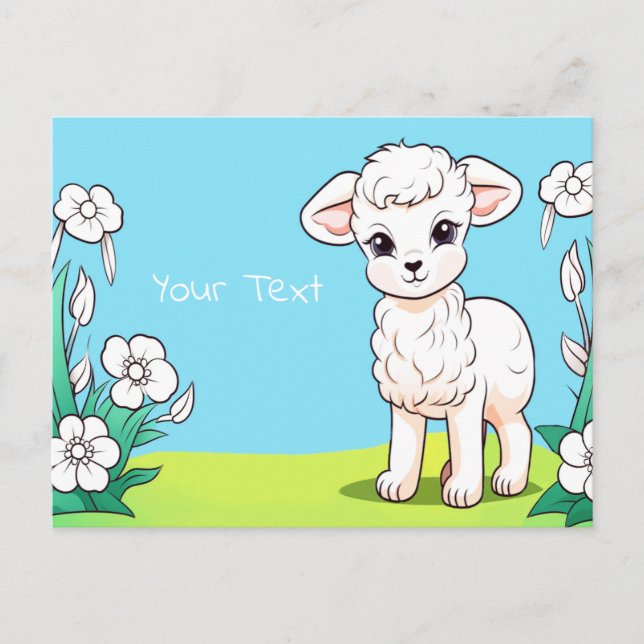 Little Lamb Postcard (Front)