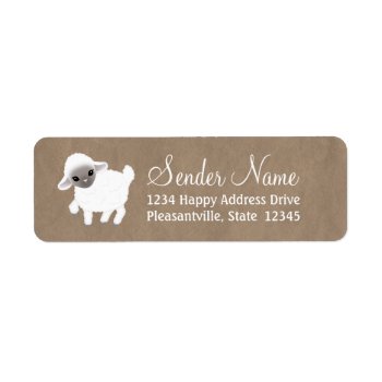 Little Lamb Return Address Labels by SweetPeaCards at Zazzle