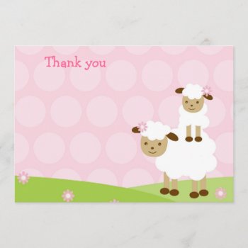 Little Lamb Thank You Cards by Petit_Prints at Zazzle