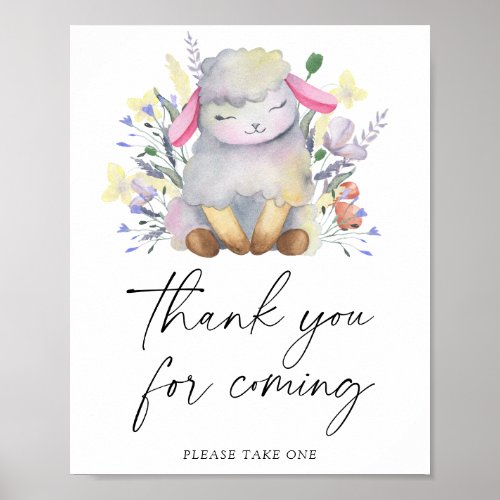 Little lamb _ Thank you for coming Poster