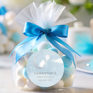 Little Lamb With Balloon Classic Round Sticker