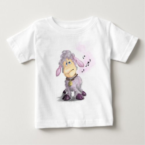 Little Lamb with Bell Baby T_Shirt