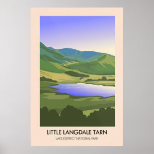 Little Langdale Tarn Lake District Travel Poster