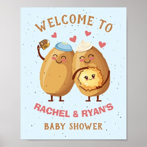 Little Latke Baby Shower Welcome Sign