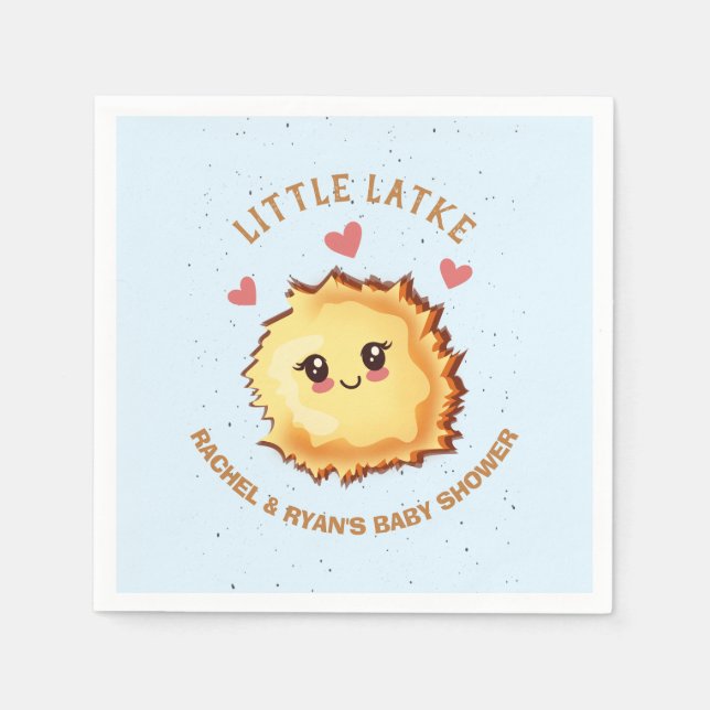 Little Latke Hanukkah Baby Shower  Napkins (Front)
