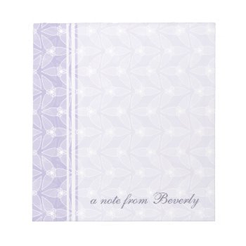 Little Leaf Personalized Notepad - Periwinkle by StriveDesigns at Zazzle
