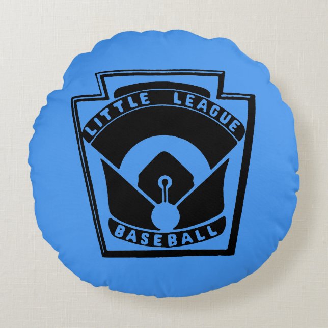 Little League Baseball Round Pillow (Front)