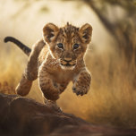 Little Leaping Lion Cub Jigsaw Puzzle<br><div class="desc">Looking for a challenging and rewarding puzzle to test your skills? Look no further than this incredible jigsaw puzzle of a little lion cub at play! With up to a whopping 1014 pieces, this puzzle is sure to provide hours of entertainment and a sense of accomplishment once completed. The puzzle...</div>