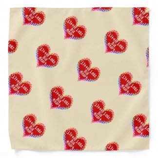 Little Legs Big Heart Paw Prints Bandana