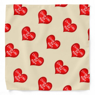 Little Legs Big Heart Paw Prints Bandana