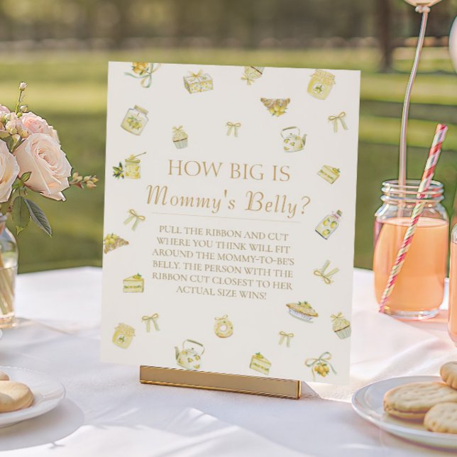 Little Lemon Baby Shower How Big Mommys Belly Poster (Creator Uploaded)