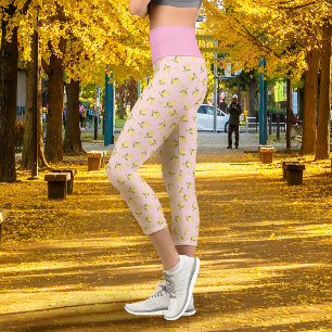 Little Lemon Pink Capri Leggings