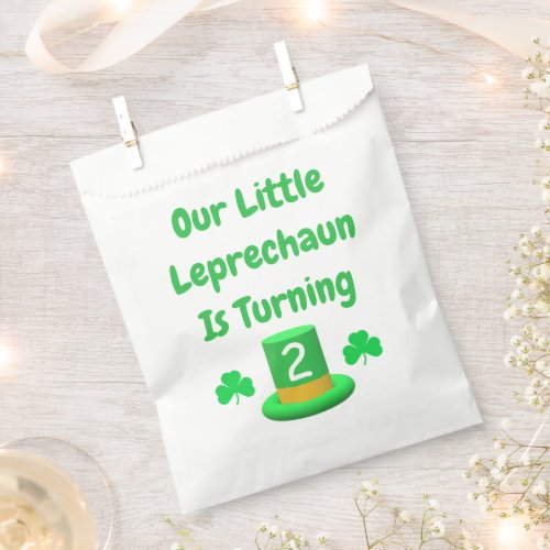 Little Leprechaun Birthday Favor Bag