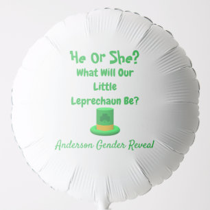 Little Leprechaun Gender Reveal Balloon