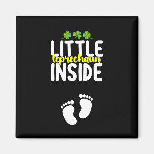 Little Leprechaun Inside Pregnancy Pregnant Mom Magnet