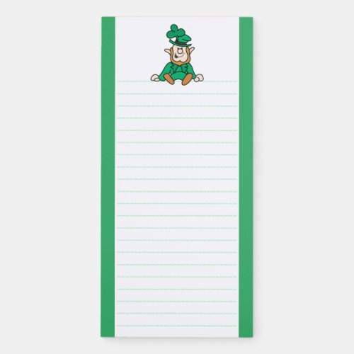 Little Leprechaun Lined Fridge Magnetic Notepad