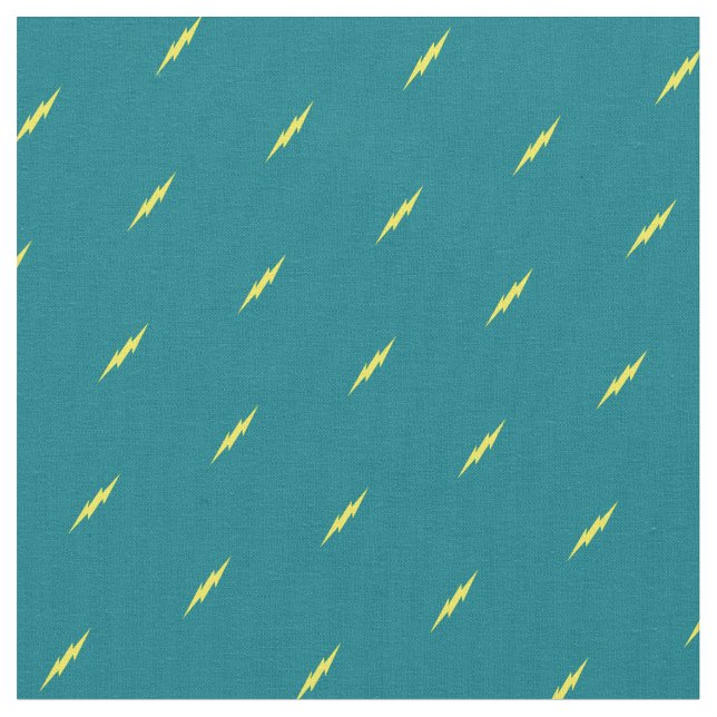 Little Lightning Bolts Cute Weather Fabric (Close Up)