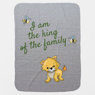 Little lion baby blanket
