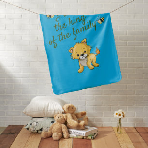 Little lion baby blanket