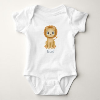Little lion baby boy leo horoscope sign bodysuit