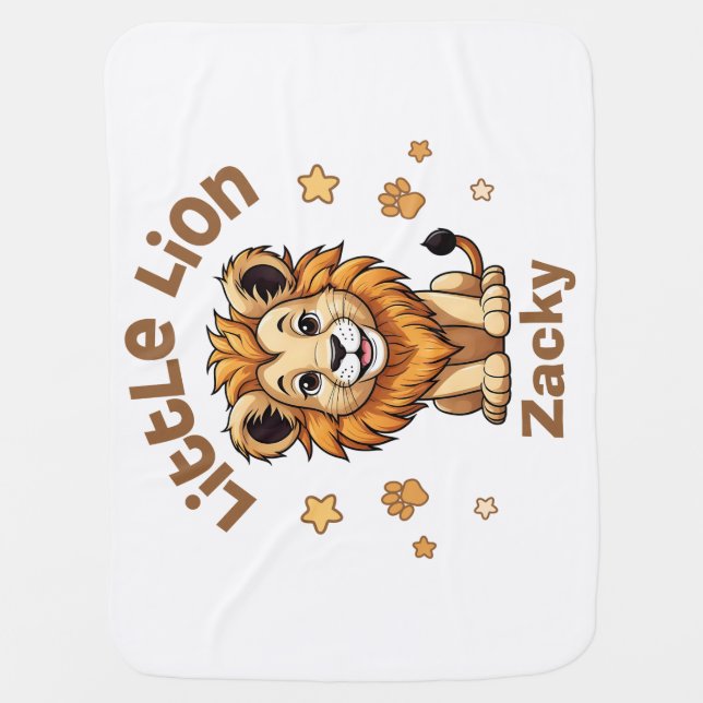 Little Lion Baby Jungle Animal Bodysuit Blanket (Front)