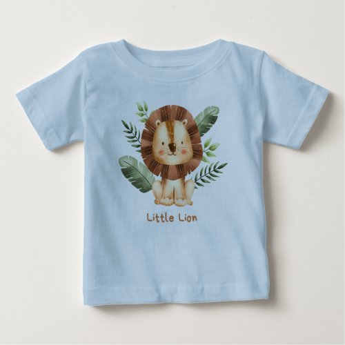 Little Lion Baby T_Shirt Adorable Brown Lion Desi Baby T_Shirt