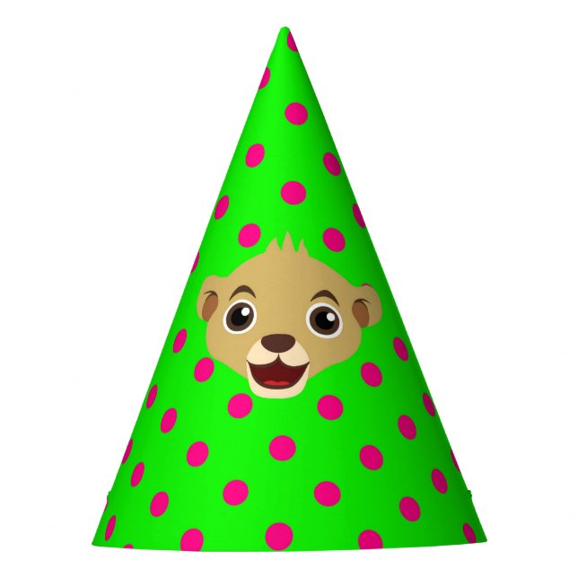 Little Lion Birthday Party Hat (Front)