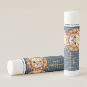 Little Lion Boy Baby Shower Favor Lip Balm